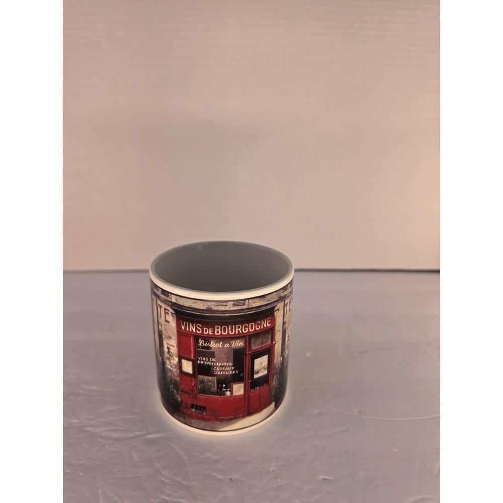 Sakura Table Storefronts French Bistro Coffee Mug Chiu Tak Hak Stoneware 10 oz - Picture 4 of 7